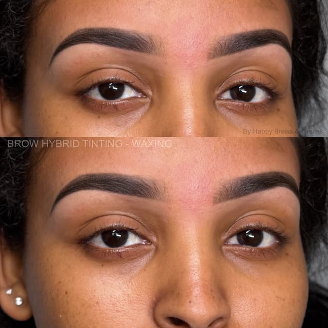BROW HYBRID TINTING - SHAPE - WAX at Happy Brows & Lashes - AMARILLO EYEBROWS in Amarillo, TX